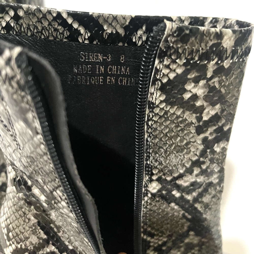 Jeffrey Campbell Snakeskin Patterned Ankle Boots - Picture 6 of 8